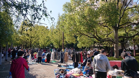 Kinshicho Flea Market near the Sky Tree