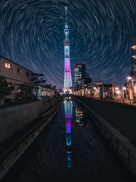 Japanese Culture, A nighttime photo of the Tokyo Skytree, Tip 2 Move Around Japan Every Couple of Years