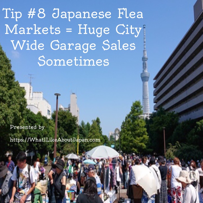 Japanese Culture, Japanese Flea Markets, Huge City Wide Garage Sales in Japan Near the Tokyo Sky Tree in Kinshicho