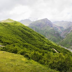 Somewhere in the middle of the Japanese mountains.