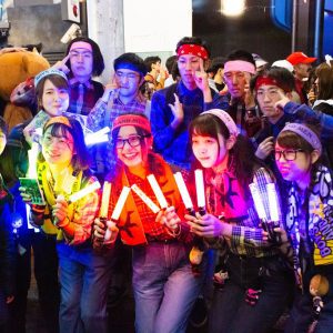 Japanese Culture, October in Japan, Halloween party goers in Shibuya, Tokyo.