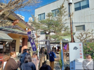 New Year’s Fukagawa Seven Gods of Fortune Pilgrimage h